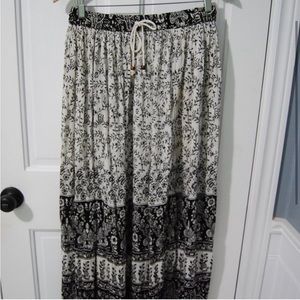 Bohemian Maxi Floral Skirt